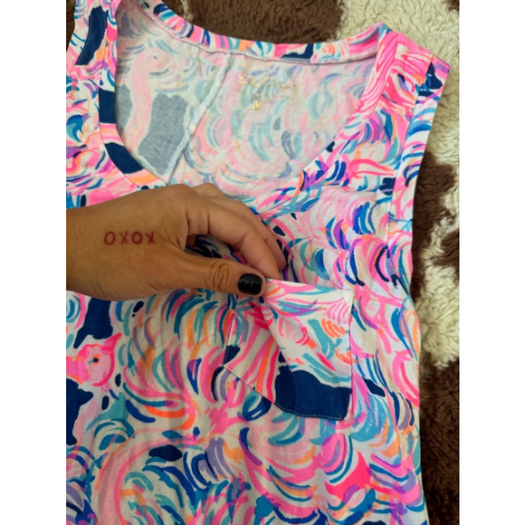 Lilly Pulitzer Crayton Style in Pattern Head In The Sand XSmall - Picture 4 of 5